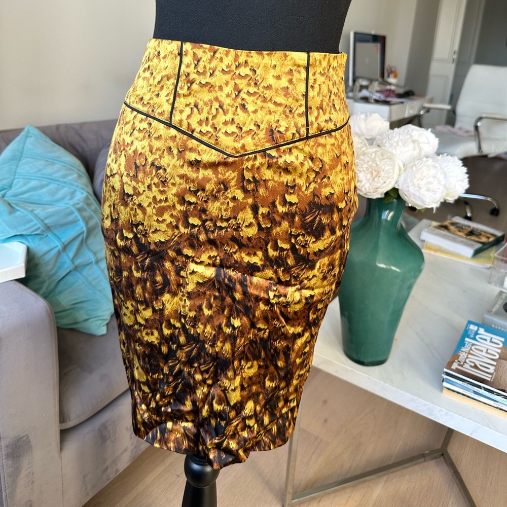 Gold Silk Skirt